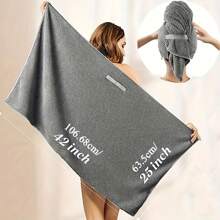 1 pièce Extra large serviette pour envelopper les cheveux avec bande élastique