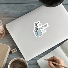 1 Stück Lustiger Aufkleber "I'd Propagate That", Geschenk für Pflanzenfans, Pflanzenmama, Aufkleber für Wasserflasche, Laptop-Aufkleber, Gärtnerei, süße Zimmerpflanze, perfektes Geschenk für Liebhaber - Verschiedenfarbig - Übersicht 4