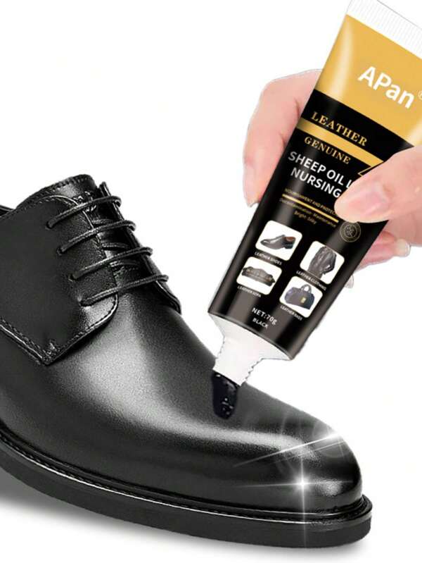 1 pièce Cirage à chaussures {Noir Brun} Sac d'entretien pour chaussures et bottes Agent de brillance Huile de soin spéciale pour cirage à chaussures {Incolore Universel}