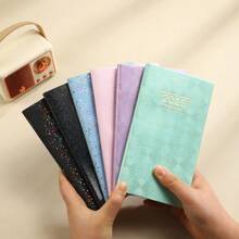 1pc 2025 A7 English Schedule Book (60 Sheets, 120 Pages), Mini Daily Planner, Mini Pocket Notebook, Very Suitable For Daily Planning Of Life, Study, And Office. The Mini Size Is Easy To Carry, Suitable For Learning And Office Supplies,Gifts From Classmates, Teachers, Colleagues, Friends, Parents Back To School