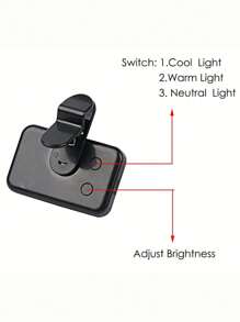 Luz de relleno LED para selfie, Luz de relleno LED para teléfono, Luz de relleno portátil de 3 modos de iluminación, Mini luz de relleno portátil con clip, Para maquillaje, transmisión en vivo, conferencia de Zoom, luz recargable con clip para video/fotos para teléfono y cámara