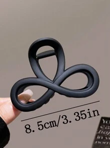 4pcs/1pc Women's 8.5cm/3.35in Bow Plastic Hair Clips In Black, White, Khaki, Brown, Fashionable, Versatile, Elegant, Minimalist Solid Color Hair Claws, Suitable For Daily Wear, Casual, Party, Commute, Vacation, Hairstyling, Makeup, Outfit Matching Hair Jaw Clip Hair Clamps Hair Clutch Hair Catcher Clip, Bow Accessories, School Stuff, College Fall Winter Claw Clip Hair Accessories For Women Summer Outfits - Multicolor - View 6