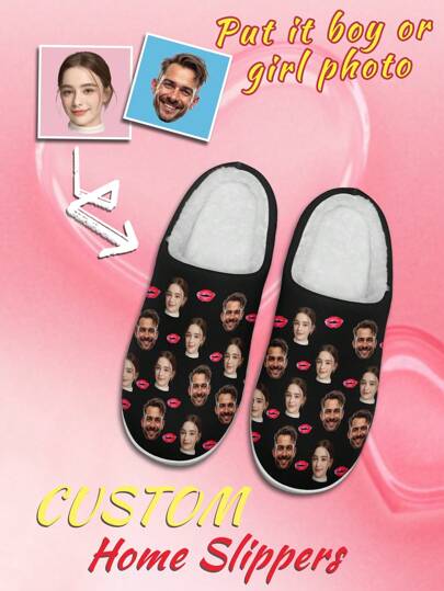 Valentine's Day Custom Home Slippers, Name Cupid Designed Lightweight Comfortable Soft Bottom Home Slippers For Men And Women, Personalized Valentine Gift For Mom/Dad/Her/Him/Girlfriend/Boyfriend/Wife/Husband/Friend Ornamental, Dawg Stylish, Fashion, Hipster, Contracted, Casual, Cute Cuties Custom, Unique, Personalized Treasurefinds Ideal Gifts For Him Family, Boyfriend, Friends, Children