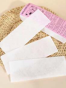 100/50/20 piezas Tiras de papel no tejido desechable para depilar, papel engrosado para accesorios de pasta depilatoria, productos y accesorios para el cabello para salón de belleza, barbería, artículos esenciales de viaje
