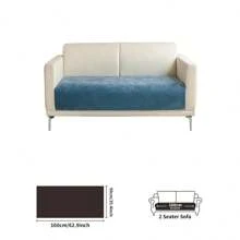 1pc Solid Color Waterproof Sofa Cover, Non-Slip, Pet-Friendly, Simple Style, Non-Sticky, Suitable For Bedroom, Living Room, Office Home Decor, Fits Single, Loveseat, 3-Seater, 4-Seater And Sectional Sofas