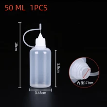 1pc/5pcs 10ml/100ml Empty Dropper Bottles With Black Caps, DIY Quilling Tools, Liquid Dropper Containers, Silicone Rings - Clear - View 16