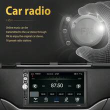 17.78 cm Capacitive Touch Screen Car Radio Autoradio, 1din Car Stereo MP5 Player, CarPlayer And For Android Auto, AM/FM Radio, USB Port, EQ - 1 Stück - Übersicht 5