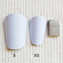 1 Paio Di Parastinchi Da Calcio Di Colore Bianco Mini, Accessori Di Protezione Delle Gambe Per Il Calcio
