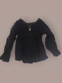 Imported Women's Tricoline Shirt Promotion - 黑色 - 查看 1