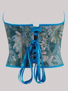 Top sin tirantes de moda para mujeres, elegante encaje estilo europeo y americano, corsé sexy ajustado, top de uso diario