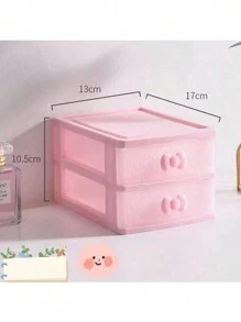 1 pezzo Scatola portaoggetti per gioielli rosa, scatola di archiviazione a più colori/strati/2 strati/3 strati/4 strati per casa, scrivania per ufficio, conservazione di piccoli oggetti, scatola di archiviazione a cassetti/organizer per gioielli rosa, armadietto di archiviazione da scrivania intrecciato in rattan a più strati, organizer per accessori e cosmetici da donna, per il ritorno a scuola, regalo per la festa della mamma