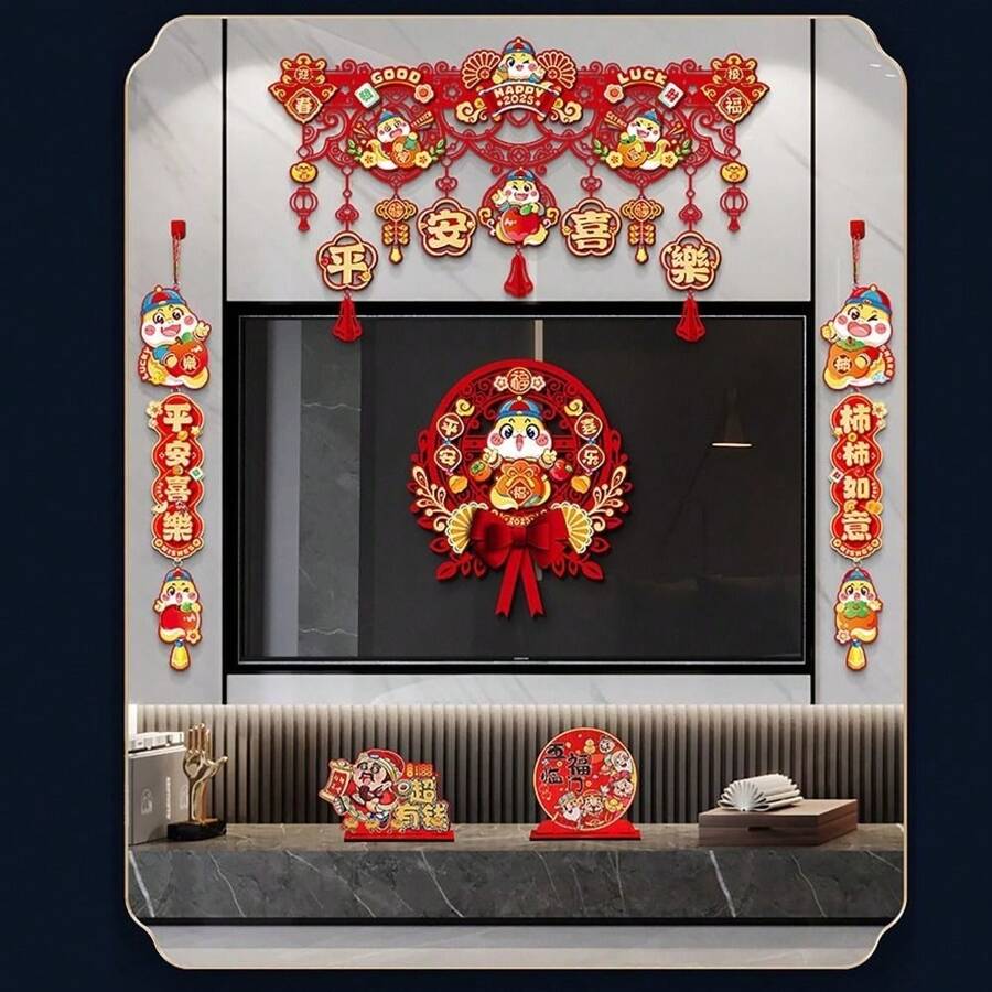 Chinese New Year Decorations 2025 Lunar New Year Hanging Tassels