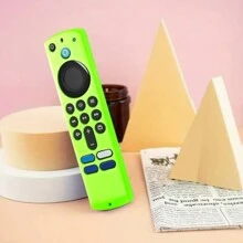 2 pièces Étui en silicone pour la télécommande Fire Stick, étui de protection pour la télécommande Alexa Fire TV Remote 4K de remplacement compatible avec l'étui de la télécommande Fire Stick, anti-dérapant, luminescent dans le noir
