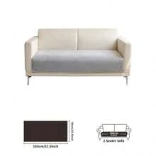 1pc Solid Color Waterproof Sofa Cover, Non-Slip, Pet-Friendly, Simple Style, Non-Sticky, Suitable For Bedroom, Living Room, Office Home Decor, Fits Single, Loveseat, 3-Seater, 4-Seater And Sectional Sofas