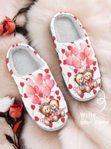 定制圣诞家居拖鞋，3D打印圣诞礼物，照片定制毛绒拖鞋，可爱定制毛绒拖鞋，保暖舒适，适合室内穿着，可作为圣诞礼物送给爱人、母亲、父亲、未婚妻、家人、朋友、兄弟姐妹。