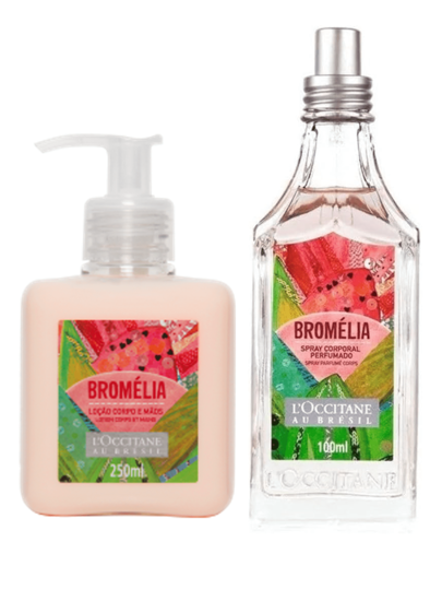 Kit Deo Colônia 100ml e Loção Corporal Bromélia 250ml