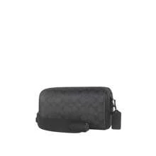 Coach Men's PVC With Leather Shoulder Crossbody Bag CV762QBMI5 - CV762QBMI5 Black Gray - View 2