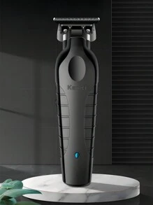 Kemei KM-2299 Barber Cordless Hair Trimmer 0mm Zero Gapped Carving Clipper Detailer Professional Electric Finish Cutting Machine