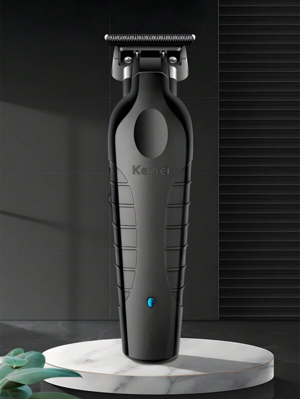  Kemei KM-2299 Barber Cordless Hair Trimmer 0mm Zero Gapped Carving Clipper Detailer Professional Electric Finish Cutting Machine