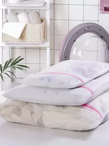 1PC/3PCS Zipper Mesh Laundry Bags, Honeycomb Laundry Washing Bag, Suitable For Clothing, Shirts, Bras, Socks, Pantyhose, Underwear, Travel Storage Bag