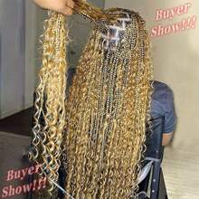 Cabello humano rubio 613 a granel en olas profundas, 100g de mechones de cabello humano en ondas profundas para trenzas estilo boho, extensiones de cabello sin trama, 2 trenzas por paquete, cabello humano ondulado y húmedo para trenzar