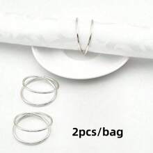 20 件/包、12 件/包、6 件/包、4 件/包、2 件/包金属餐巾环、金属螺旋餐巾环、简易合金餐巾环，适用于婚礼、招待会、晚宴、聚会、自助餐