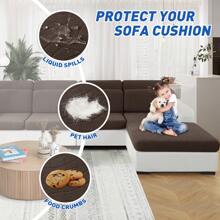 YSTYLE Vỏ bọc ghế sofa co giãn, Vỏ đệm sofa chống nước, Vỏ đệm cho ghế sofa, Vỏ đệm sofa có thể giặt đàn hồi - màu nâu - Xem 4