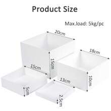 Buffet Risers, Acrylic Food Riser Cupcake Stand Risers Food Display Stands For Buffet Table Party Dessert, Keep Neat And Elegant - White - View 2