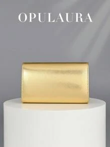 OpulAura Women's Evening Bag, Formal Clutch Purse For Wedding, Cocktail Party, Glittering Minimalist Design, Elegant Flap Mini Banquet Bag Suitable For Teenagers, Women, Socialites, Career Women To Use For Wedding, Bridesmaid, Party, Christmas, Halloween Ball, Birthday Gift, Attending Gala, Work Events