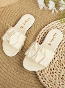 儿童时尚户外凉鞋，夏季方头平底系带凉鞋，新款女童鞋，时尚沙滩拖鞋