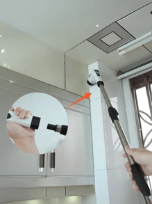 Escova 9 Em 1 Recarregável De Limpeza Ajustável Janelas Banheiros Cozinhas