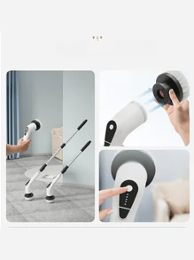 Escova 9 Em 1 Recarregável De Limpeza Ajustável Janelas Banheiros Cozinhas