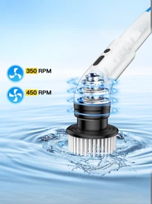 Escova 9 Em 1 Recarregável De Limpeza Ajustável Janelas Banheiros Cozinhas