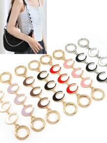 1 dây đeo túi có móc treo trang trí phụ kiện túi xách dây xích mở rộng dây đeo túi mạt chược dây đeo nách hình lưỡi liềm dây xích mở rộng kim loại phụ kiện dây đeo túi quà tặng cho phụ nữ ngày lễ tình nhân - Nhiều màu - Xem 2