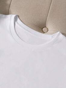 MURAMASA Cartoon Cat And Letter Print T-Shirt - 白色 - 查看 4