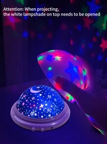 1 Pieza Luz Del Proyector De Estrellas Del Cielo Soñador, Lámpara Led Romántica Para La Noche, Regalo Para Navidad Y Vacaciones, Muestra Estrellas Y Luna