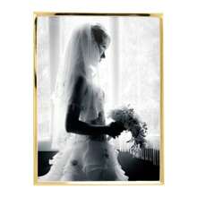 Porta Retrato Wolff Classic de Aço Inox Dourado 20cm x 25cm