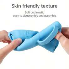 Uchwyt do butelki dla niemowląt z silikonu w kształcie uroczej kreskówki o pojemności 8 uncji – szeroki otwór, kompatybilny z elastycznym pokrowcem ochronnym, odpowiedni do butelki do karmienia, rozciągliwy, odporny na stłuczenie i