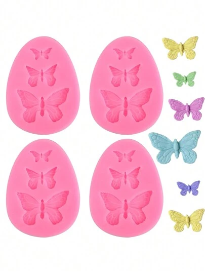 1 Butterfly Mold Silicone Mini Butterfly Mold, Epoxy Resin Butterfly Mold, Candle Gypsum Mold (Butterfly)