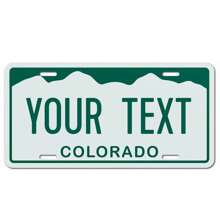 个性化和定制 50 个州的车牌，添加您的定制文本信息徽标，适用于汽车、轻便摩托车、摩托车和自行车的定制车牌。高品质铝制车牌防水防褪色，6x12 英寸，是送给他、她、男朋友、女朋友、爸爸、妈妈、家人、朋友、儿子、女儿、孩子、周年纪念、生日、乔迁、毕业典礼、厨房、餐厅、卧室、办公室、客厅、家庭、花园、茶室的理想礼物 - 彩色 - 查看 49