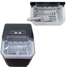 Compact Ice Machine Ice Basket Ice Cube Storage Control Panel 5 Ice Cube Sizes - Black - View 4