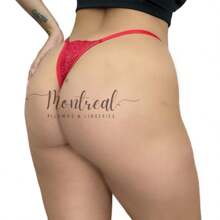 KIT 10 Sexy Lace Thong Panties With Adjustment Feminine Sensual Tanga - 彩色 - 查看 2