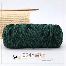 4pcs/Set Soft Velvet Chenille Yarn, Luxurious Gold Velvet, Medium Thickness, Snowflake Yarn, DIY Needlework Craft, 100g/Pc, High-Quality Winter Fashion, Multi-Colors - Multicolor - View 16