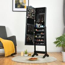 Hộp đựng đồ trang sức có gương màu trắng thanh lịch và đen sang trọng - Hoàn hảo cho những vật dụng cần thiết khi vào ký túc xá khi trở lại trường, Giải pháp lưu trữ đồ trang sức phong cách cho những người yêu thời trang, Món quà lý tưởng cho sinh viên và người đi đầu xu hướng, Giữ cho phụ kiện của bạn gọn gàng và dễ lấy, Nâng tầm trang trí phòng của bạn với sự thanh lịch tiện dụng, Món đồ không thể thiếu cho mùa thời trang thu, Sắp xếp kho báu của bạn một cách đẳng cấp và phong cách. - màu đen - Xem 3