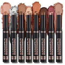 beauty glazed 8 Colors Eyeshadow Stick Set, Long Lasting Waterproof Metallic Shimmer Creamy Eye Shadow Pencil, Neutral Brown Glitter Makeup Kit, All-In-One Brighten Eye Stick For Daily & Party - #Set A - View 1
