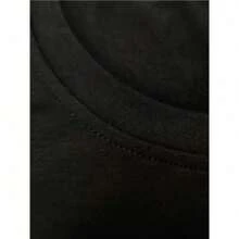 Divertida Camiseta del muñeco de nieve enojado "The Jeezy Snowman", cuello redondo negro, informal y elegante, suave 100% algodón - Negro - Ver 6