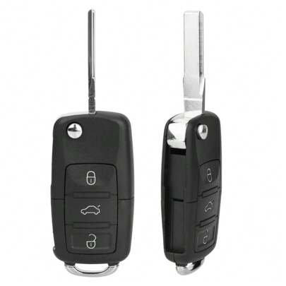 1pc Folding Car Key Case Compatible With Volkswagen
