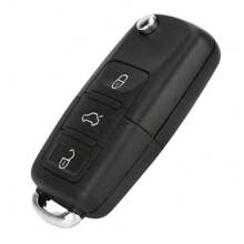 1入組可折疊車鑰匙殼適用於大衆 - 黑色 - 查看 2