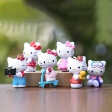 Sanrio 6 Series Ornaments, Made Of PVC Material, Suitable For Hello Kitty Series, Unique Appearance, Is The First Choice For Gifts, Rich Play, Suitable For Christmas, Valentine's Day Gifts, Collectibles, Ornaments, Etc., The Best Gift For Women.,Hello Kitty,Hello Kitty Items,Hello Kitty Stuff