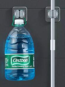 3 szt., uchwyt na mopy, bezśladowy klips do mopów, bezpłatny dziurkacz, uchwyt na miotłę, klips do mopów, łazienka, wieszak ścienny do łazienki